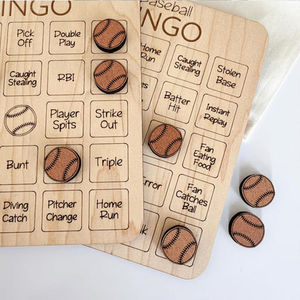 Jeu de société de bingo de football, cartes de jeu de société, football, basketball, baseball, balles en bois pour les soirées, les groupes, les fêtes de famille - Product Image 3