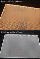 Plaque de guidage lumineux PMMA multi-fonctions à lignes gravées, épaisseur 5 mm, pour panneaux à intensité variable Rina Tech