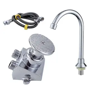 Brass Foot Operated Foot Pedal Taps Pedal Touchless Basin faucets mixers taps Medical Faucet