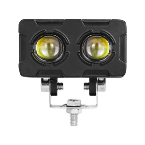 Phare laser à double lentille 15W, éclairage blanc et jaune, feux de brouillard LED, mini projecteur LED pour moto, double projecteur - Product Image 3