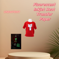 Papier fluorescent pour transfert jet d'encre qui brille dans le noir