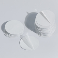 Joint d'étanchéité en feuille d'aluminium personnalisé de qualité alimentaire avec demi-étiquette à tirer facile à décoller, joint en mousse PS pour bocal à miel en plastique et bouchon de bouteille cosmétique