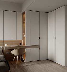 Armoire de chambre à coucher en bois massif haut de gamme, design moderne de luxe, dressing pour meubles de maison - Product Image 4