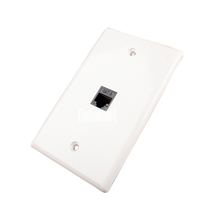Модульная сетевая лицевая пластина cat5e cat6 rj45 с одним разъемом