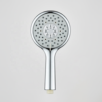 Pommeau de Douche Rond Moderne à 3 Modes, Haute Efficacité, Économiseur d'Eau, Installation Facile pour Salle de Bain