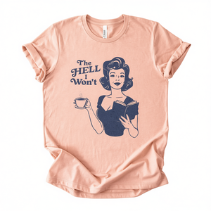 T-shirt retrò femminista da donna a maniche corte con scollo rotondo, 100% cotone, stampa vintage, maglietta da attivista, per tutte le stagioni - Product Image 1