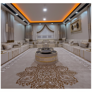 Sièges au sol orientaux, canapé ethnique, canapé Majlis arabe, canapé de style ottoman, ensemble Jalsa arabe, sièges au sol orientaux de luxe - Product Image 3