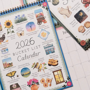 ปฏิทินบัคเก็ตลิสต์ปี 2026 ปฏิทินติดผนัง ลายการ์ตูน ของขวัญเทศกาล ของขวัญส่วนตัว ของขวัญส่งเสริมการขาย - Product Image 2