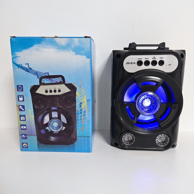 Wireless  Speaker Outdoor Portable LED Light Waterproof Stereo Bass Woofer Karaoke Speaker for DJ Party Gaming