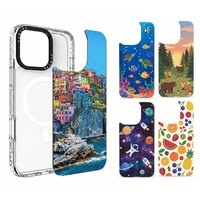 Coque de téléphone magnétique personnalisée avec impression UV 3D pour iPhone 15 16 17 Pro Max – Distributeur automatique