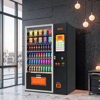 AFEN Vente en gros de distributeurs automatiques de boissons et de collations avec grand écran tactile, code QR, paiement par carte de crédit, idée d'entreprise