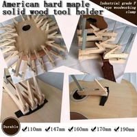 Hand-Made Hard Maple Wood Iron Deep Throat Clamp Guitar Hard Maple Solid Wood F Woodworking Fixture