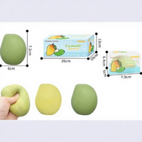 Grensoverschrijdende stressverlichtende mango squishy bouwblok thermoplastisch rubber DIY bal; perfecte decompressie en ontluchting; speelgoed