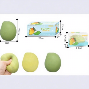 Jouet transfrontalier anti-stress en caoutchouc thermoplastique, blocs <span class=keywords><strong>de</strong></span> construction souple en forme <span class=keywords><strong>de</strong></span> mangue, boule DIY pour la décompression et la libération <span class=keywords><strong>de</strong></span> l'energie - Product Image 2