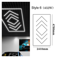 Precio barato, fábrica profesional, luz Led hexagonal personalizada, luces detalladas para coche, luz de panal para taller