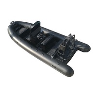 Bateau gonflable de nervure en aluminium d'hypalon de patrouille de double cabine de certificat de la CE de 19ft à vendre