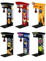KUBIXION Machine de boxe 3D à monnayeur avec gants, modèle KU-10236, garantie 1 an, en métal, 1 joueur, pour salle d'arcade intérieure et gymnase
