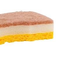 Éponge en fibre de coco à 3 couches à base de plantes, biodégradable, éponge de cuisine résistante
