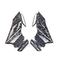 Rétroviseur de moto en aluminium métallique SH-312 6 mm, convexe, grand angle, placement gauche/droite, mise à niveau de rétrofit
