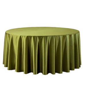 <span class=keywords><strong>Tovaglia</strong></span> Rotonda in Raso di Seta Premium Antimacchia <span class=keywords><strong>Verde</strong></span> Oliva 120 Pollici 132 Pollici per Matrimoni, Feste, Banchetti ed Eventi - Product Image 2