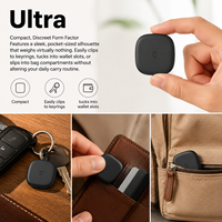 Mini traceur GPS certifié MFi, balise intelligente, traceur GPS pour animaux de compagnie, mini traceur GPS pour iOS, Android, Google Find My, dispositif anti-perte