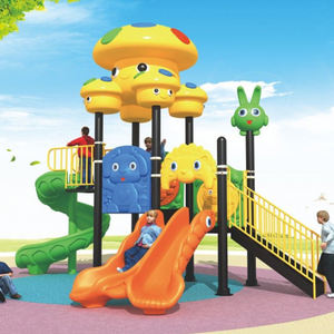 Aire de jeux sur le thème des étoiles et des <span class=keywords><strong>colombes</strong></span> avec toboggan jaune et toit en forme de champignon pour un plaisir inspiré du ciel - Product Image 6