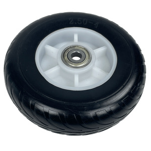 Solid Pu Foam Wheel 2.50-4 Inch With Ball Bearing High Load Capacity For Caster Wheels - Product Image 3
