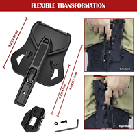 Clip de ceinture universel rotatif en polymère à connexion rapide, réglable, pour la randonnée en plein air, le camping, accessoires de matériel, noir, durable
