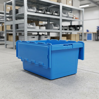 Bac de stockage logistique multi-usages en plastique incliné, empilable et emboîtable pour entrepôt