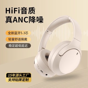 Auriculares Inalámbricos Bluetooth HiFi con Cancelación de Ruido ANC, Chip BT 5.3, Modo Dual, Ligeros y Cómodos de Usar - Product Image 1