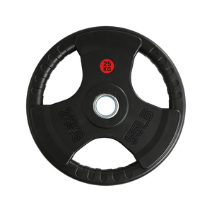 Plaques de poids d'haltères à trois trous pour salle de sport à domicile dédiée Disques et barres de poids pour pare-chocs - Product Image 1