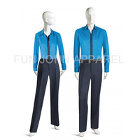 Uniforme de personnel de ménage pour femmes pour hôtel, restaurant, casino - Satin antistatique et soyeux, logo personnalisable, toutes saisons