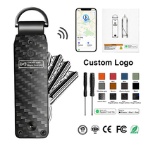 Porte-clés en métal avec suivi intelligent, prix d'usine, vente en gros, porte-clés minimaliste en aluminium, organisateur compact, cadeau d'affaires pour hommes