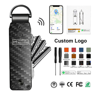 <span class=keywords><strong>Portachiavi</strong></span> in Metallo con Tracker Intelligente a Prezzo di Fabbrica, Minimalista in <span class=keywords><strong>Alluminio</strong></span>, Organizzatore Compatto, Regalo Aziendale per Uomini - Product Image 1