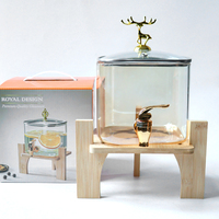 Pichet en verre résistant aux hautes températures pour fêtes, seau à jus, seau à eau glacée, seau à thé aux fleurs, seau à boissons