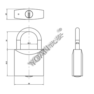 Wholesale Price Heavy Duty Full Brass Door <strong>Lock</strong> 55mm <strong>Pad</strong> <strong>with</strong> Dimple Pin <strong>Key</strong> Strong Solid Shackle High Security Durable Feature - Product Image 5
