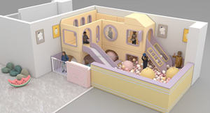Parc pour bébé intérieur doux de haute qualité du fabricant supérieur en plastique coloré <span class=keywords><strong>toboggan</strong></span> en bois fosse à balles fabriquée en Chine pour le centre commercial - Product Image 6