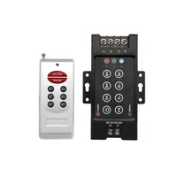 Contrôleur de bande lumineuse LED haute puissance à 8 touches RGB, télécommande RF, DC12V-24V, 720W, 1 canal de sortie, variateur