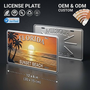 <span class=keywords><strong>Plaque</strong></span> <span class=keywords><strong>d</strong></span>'<span class=keywords><strong>immatriculation</strong></span> en aluminium 3D personnalisée, style vintage rétro, <span class=keywords><strong>plaque</strong></span> de voiture personnalisée, 6x12 pouces, imperméable, antirouille, <span class=keywords><strong>d</strong></span>écoration en métal - Product Image 2