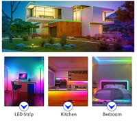 Bande LED COB RGBCCTIC 840 LED/m WS2805, adressable, effet Dream Chasing, blanc réglable 2700K-6500K, pour armoire de cuisine, salle de jeux