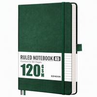 Carnet de notes ligné A5, 160 pages numérotées, papier épais 120 GSM, pour hommes et femmes, journalisation, écriture, travail, bureau, couverture rigide en cuir