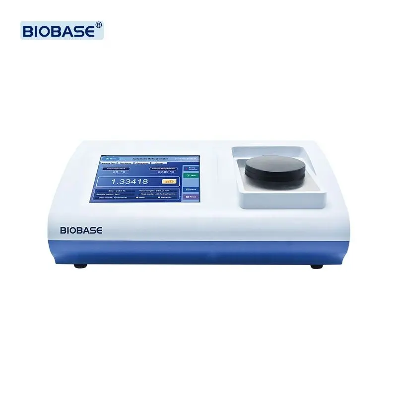 Refratômetro digital automático BIOBASE China com medição rápida para laboratórios e hospitais