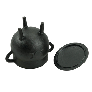 Nhà Máy Bán Buôn <span class=keywords><strong>Mini</strong></span> 3-Chân Vòng Đúc Sắt Vạc Nam Phi Oliebol <span class=keywords><strong>Potjie</strong></span> Nồi Cho Cắm Trại Nấu Ăn Hà Lan Lò - Product Image 3