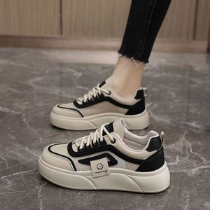 Summer Autumn Winter New Style Women's Lace-up Breathable Perforated Mesh Lightweight Design <b>Soft</b> Sole Casual Sports <b>Shoes</b> - Product Image 5