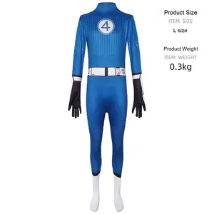 Costume Debutto Mr. Fantastic dei Fantastici 4: Tuta Cosplay da Palco Tuono e Fuoco - Product Image 6