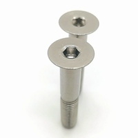 Vis de vélo en titane classe 8.8, à tête fraisée hexagonale Torx, finition naturelle, M3-M12