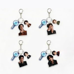 Porte-clés en acrylique imprimé UV, série Q-version Team RM Jin J-Hope, motif dessin animé, pour cadeau souvenir périphérique, vente en gros Spot Idol - Product Image 3