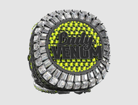 Bague de championnat multisports avec logo personnalisé - Style punk en alliage pour les jeunes, cadeau pour les occasions de fête