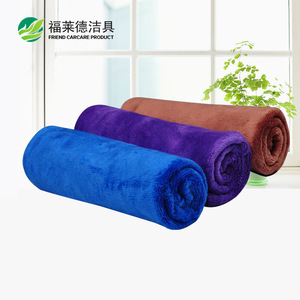 Friend Carcare Product <b>Microfiber</b> <b>Towel</b> 35x70cm Absorbent Thickened Double Sided Brushed Car Wash <b>Towel</b> - Product Image 1