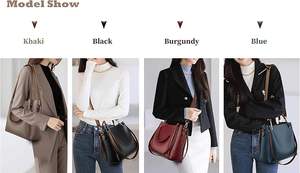 Sacs à main en cuir PU personnalisés décontractés avec fermeture éclair solide, imperméables, de créateur, à bandoulière, pour femmes, grande capacité - Product Image 6